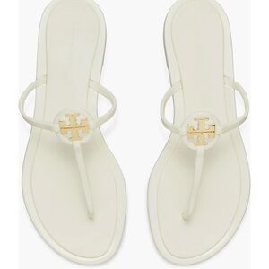 Tory Burch Cream and Gold Sandals